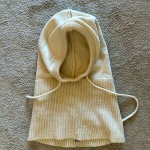 Cream Scarf/hood